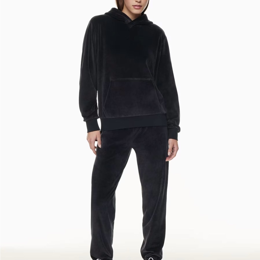 Cozy teddy bear fleece sweatpants and sweatshirt set